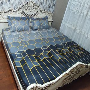 مشخصات روتختی نیم ست تخت دونفره  طرح سه بعدی 