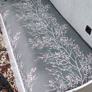 قیمت ارزان ملحفه دورکش تخت یک نفره طوسی صورتی