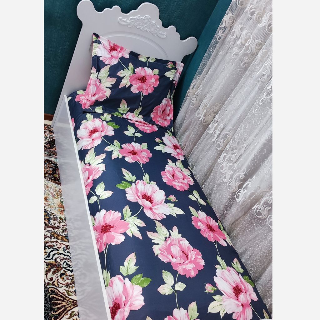 مشخصات روتختی نیم ست یک نفره گل رز