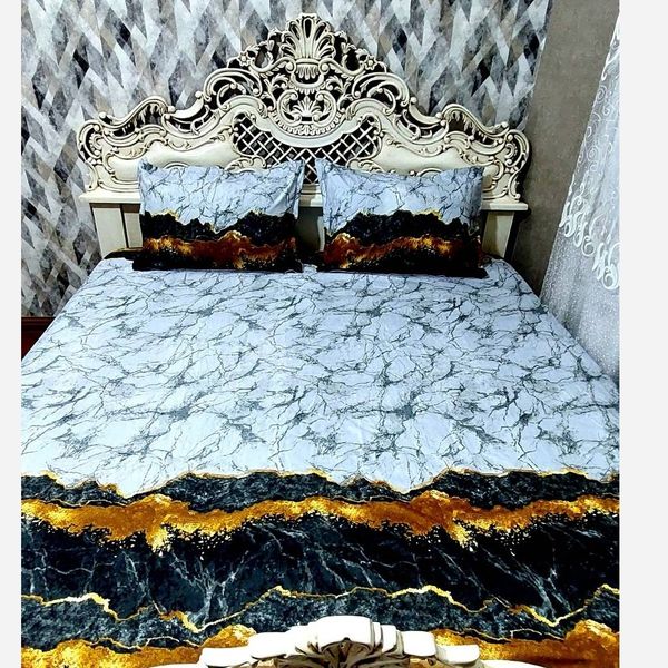 رونختی دونفره شنی ملحفه دورکشدوزی شده