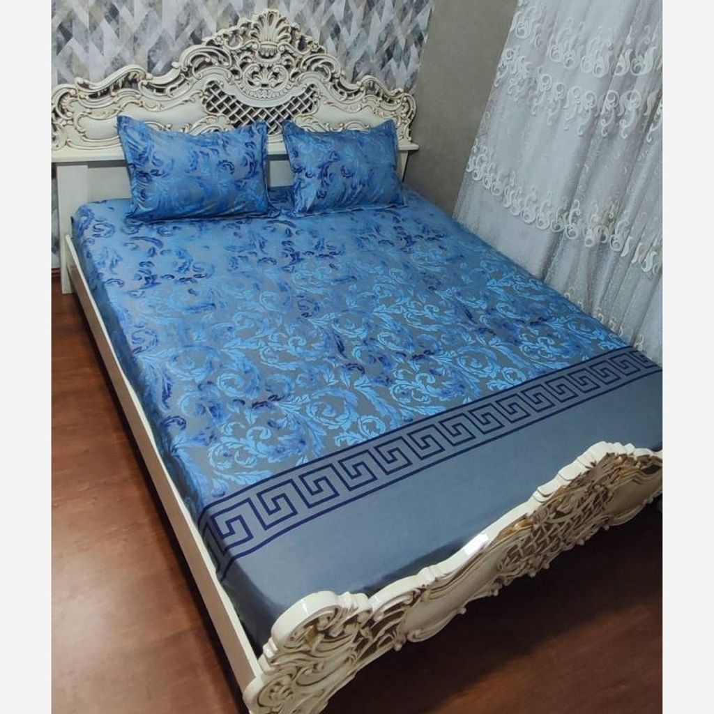 فروش اینترنتی نیم ست روتختی دونفره ورساچ ابی