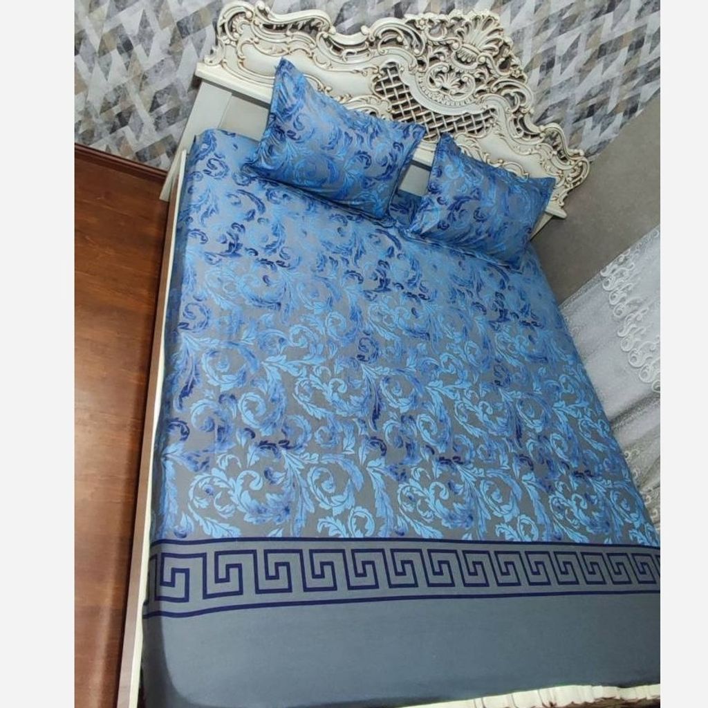 خرید اینترنتی نیم ست روتختی دونفره ورساچ ابی