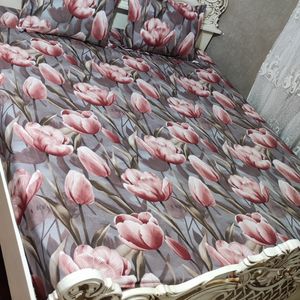 فروش اینترنتی نیم ست روتختی دونفره طرح گل لاله