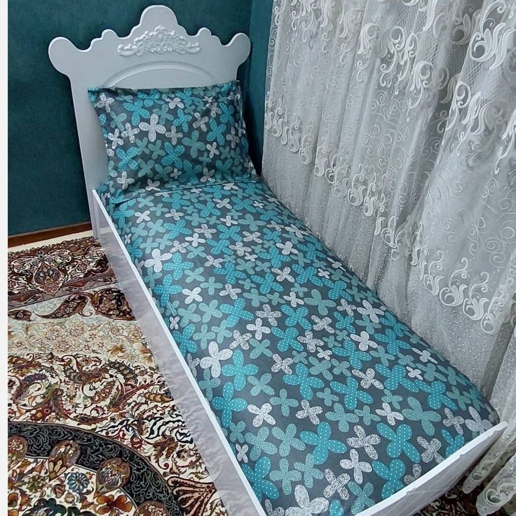 مشخصات روتختی نیم ست یکنفره طرح گل ابی