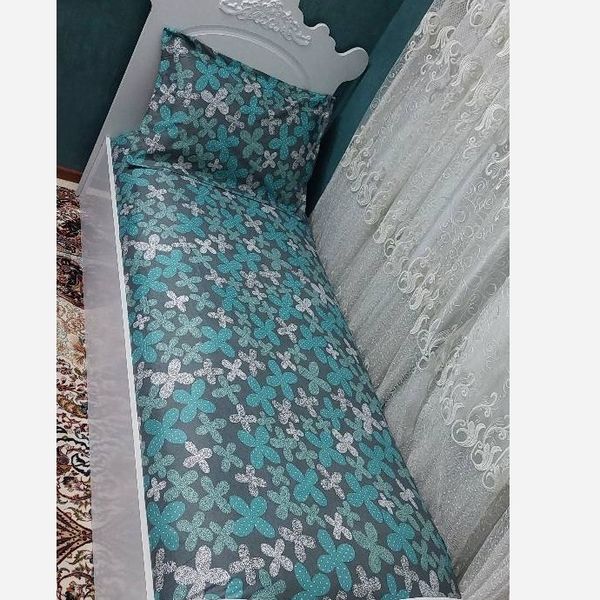 روتختی نیم ست یکنفره طرح گل ابی