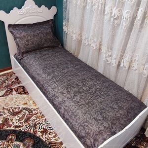 خرید انلاین نیم ست روتختی یک نفره دوتکه پتینه طوسی