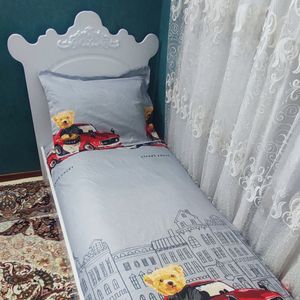 فروش اینترنتی نیم ست روتختی کشدار یک نفره تدی ماشینی