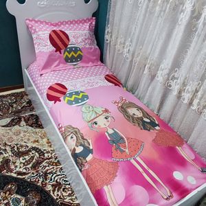 فروش اینترنتی کاورتشک  روتختی تک نفره  طرح دخترانه