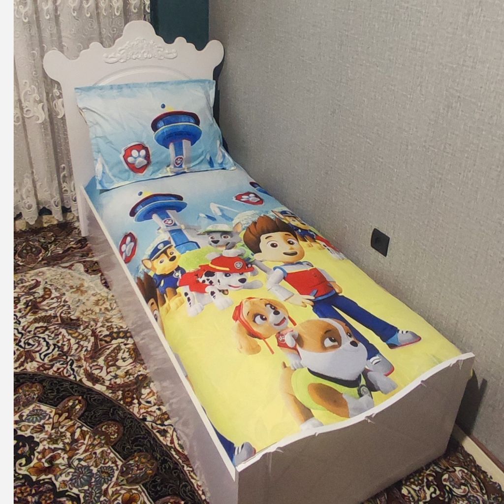 خرید اینترنتی روتختی کشدار تخت یک نفره عروسکی طرح سگ نگهبان