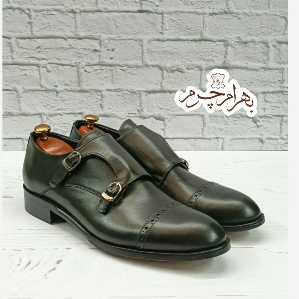 خرید آنلاین کفش مردانه مجلسی چرم طبیعی مدل آلفردو مشکی 