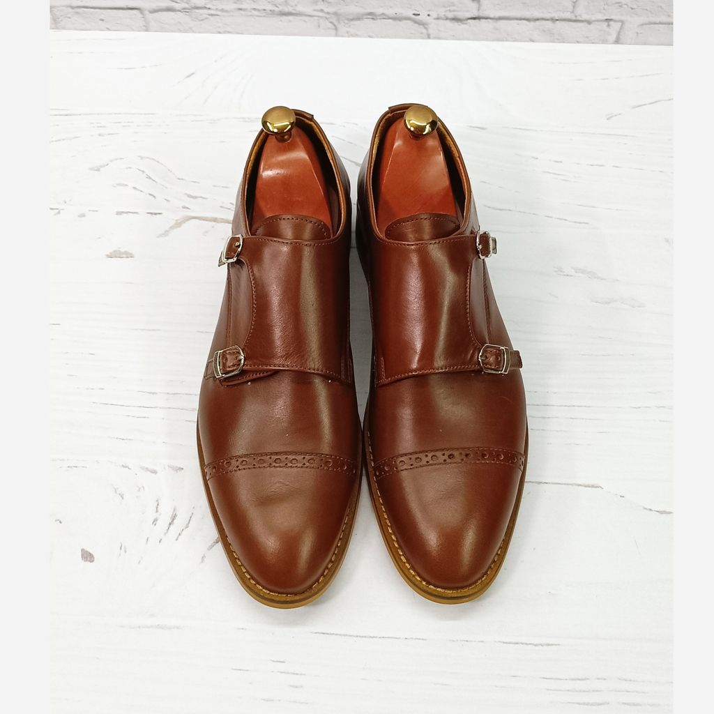 قیمت ارزان کفش مردانه مجلسی چرم طبیعی مدل آلفردو قهوه ای 