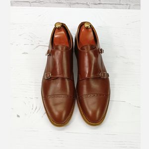 قیمت ارزان کفش مردانه مجلسی چرم طبیعی مدل آلفردو قهوه ای 