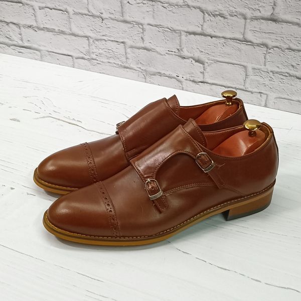 کفش مردانه مجلسی چرم طبیعی مدل آلفردو قهوه ای