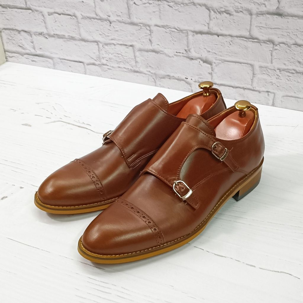 خرید آنلاین کفش مردانه مجلسی چرم طبیعی مدل آلفردو قهوه ای 