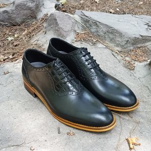 فروش اینترنتی کفش مردانه مجلسی چرم طبیعی مشکی مدل ژرژ 