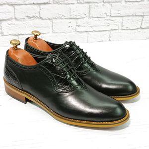 قیمت کفش مردانه مجلسی چرم طبیعی مشکی مدل ژرژ 
