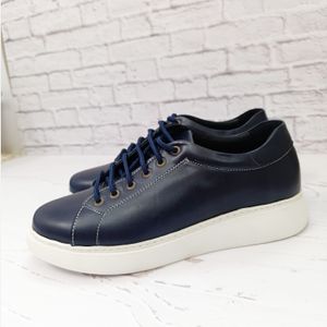 خرید اینترنتی کفش مردانه ونس شیک چرم طبیعی دست دوز مدل تونی سرمه ای 