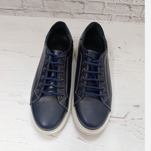 کفش مردانه ونس شیک چرم طبیعی دست دوز مدل تونی سرمه ای