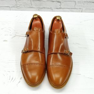 قیمت ارزان کفش مردانه مجلسی چرم طبیعی مدل آلفردو عسلی 