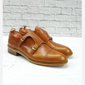 فروش اینترنتی کفش مردانه مجلسی چرم طبیعی مدل آلفردو عسلی 