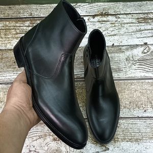 قیمت نیم بوت مردانه چرم طبیعی مشکی آلپاین کلاسیک 