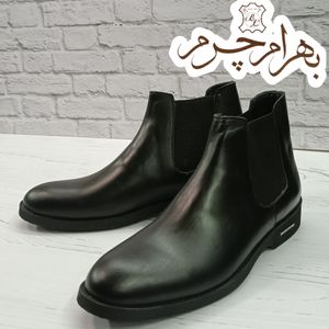 مشخصات نیم بوت مردانه اسپرت چرم طبیعی چلسی دست دوز مدل کوین 