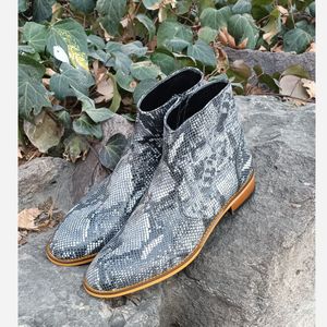 مشخصات نیم بوت مردانه رسمی خاص چرم طبیعی آلپاین پوست ماری نچرال 