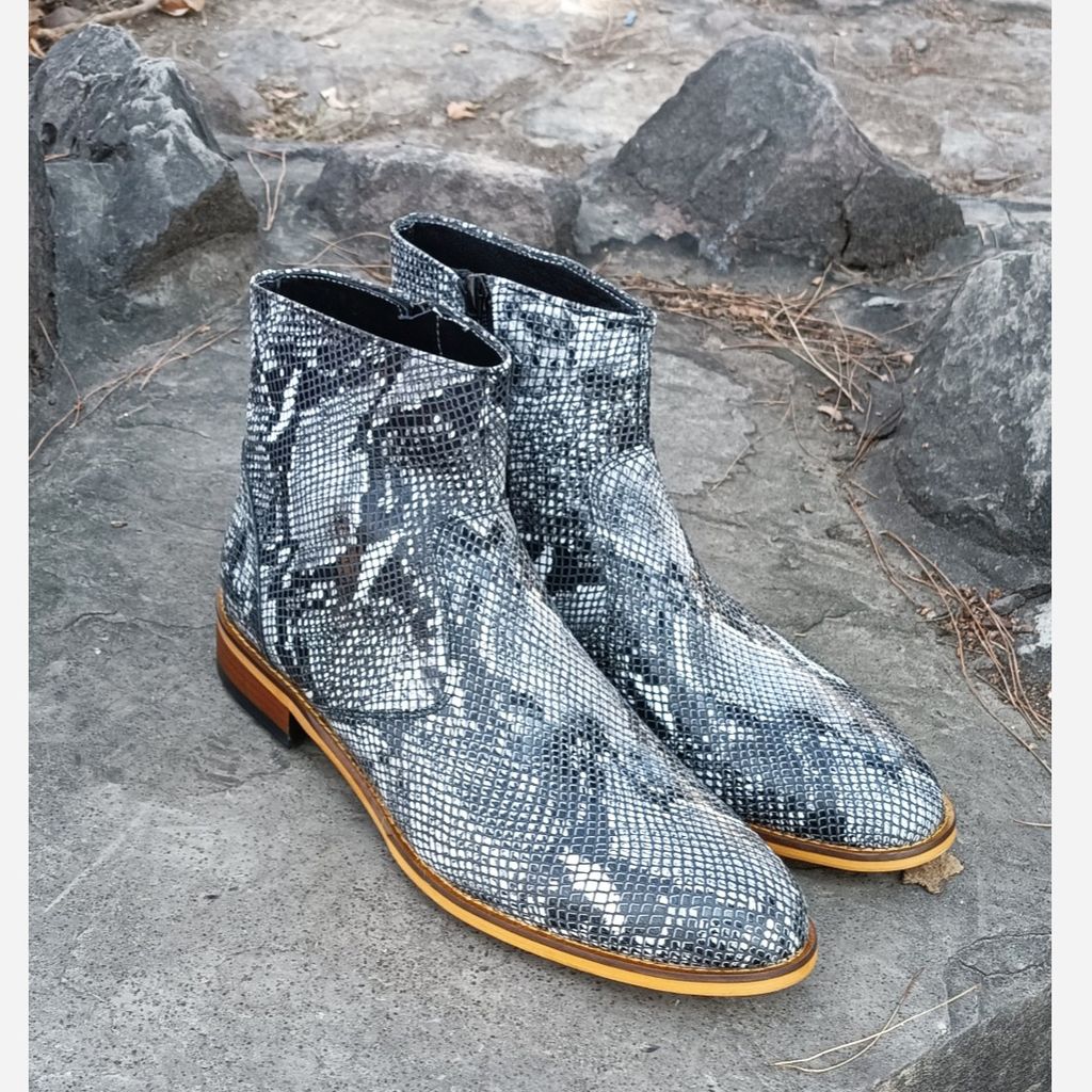 قیمت ارزان نیم بوت مردانه رسمی خاص چرم طبیعی آلپاین پوست ماری نچرال 