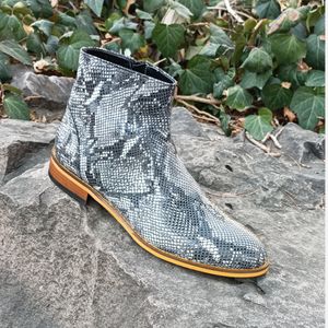 قیمت ارزان نیم بوت مردانه رسمی خاص چرم طبیعی آلپاین پوست ماری نچرال 