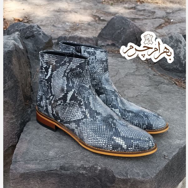 نیم بوت مردانه رسمی خاص چرم طبیعی آلپاین پوست ماری نچرال