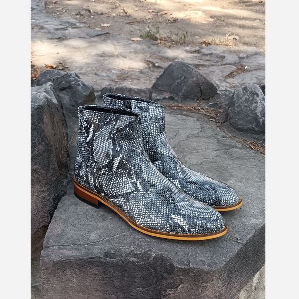 نیم بوت مردانه رسمی خاص چرم طبیعی آلپاین پوست ماری نچرال