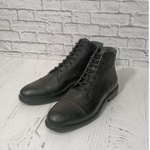 فروش اینترنتی نیم بوت مردانه اسپرت چرم طبیعی دست دوز مدل فیدل مشکی