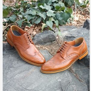 خرید آنلاین کفش مردانه مجلسی چرم طبیعی مدل ویلسون عسلی 