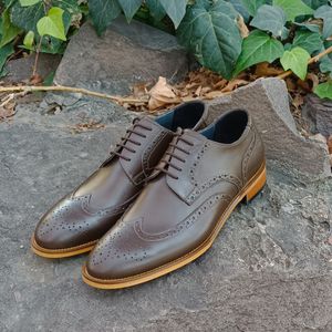 قیمت کفش مردانه مجلسی چرم طبیعی ویلسون قهوه ای 