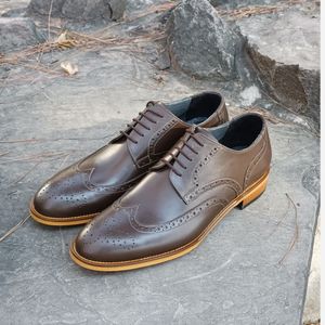 قیمت کفش مردانه مجلسی چرم طبیعی ویلسون قهوه ای 