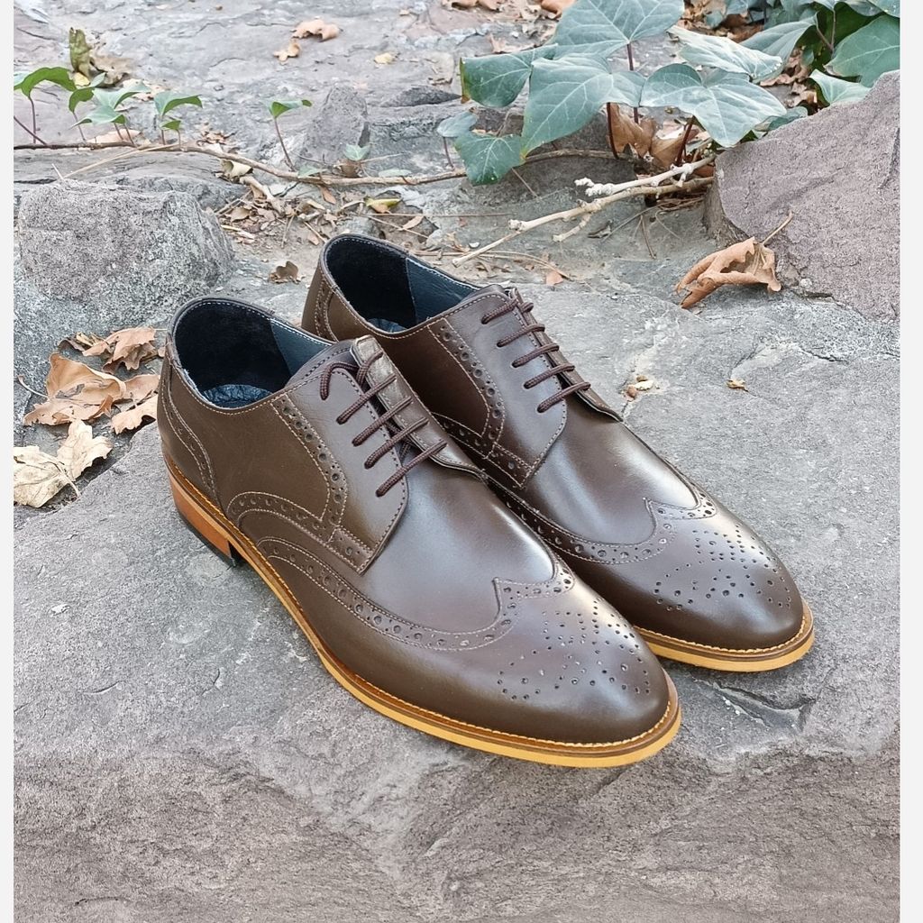 خرید انلاین کفش مردانه مجلسی چرم طبیعی ویلسون قهوه ای 