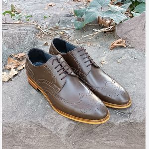 خرید انلاین کفش مردانه مجلسی چرم طبیعی ویلسون قهوه ای 