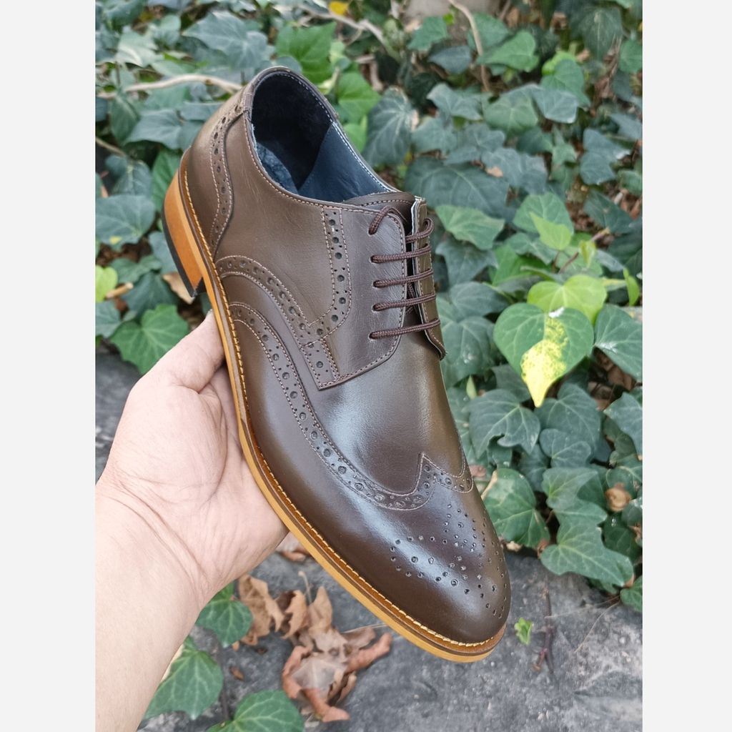 قیمت کفش مردانه مجلسی چرم طبیعی ویلسون قهوه ای 