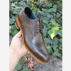 قیمت کفش مردانه مجلسی چرم طبیعی ویلسون قهوه ای 