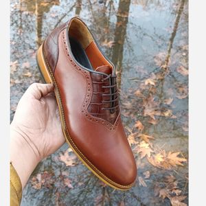 قیمت کفش مردانه مجلسی چرم طبیعی دست دوز مدل ژرژ قهوه ای 