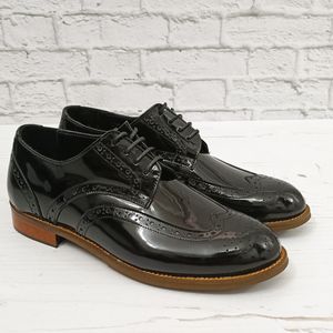 فروش اینترنتی کفش پسرانه زنانه چرم دستدوز  مدل ویلی مشکی