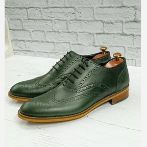 مشخصات کفش مردانه مجلسی چرم طبیعی مدل نیلسون یشمی