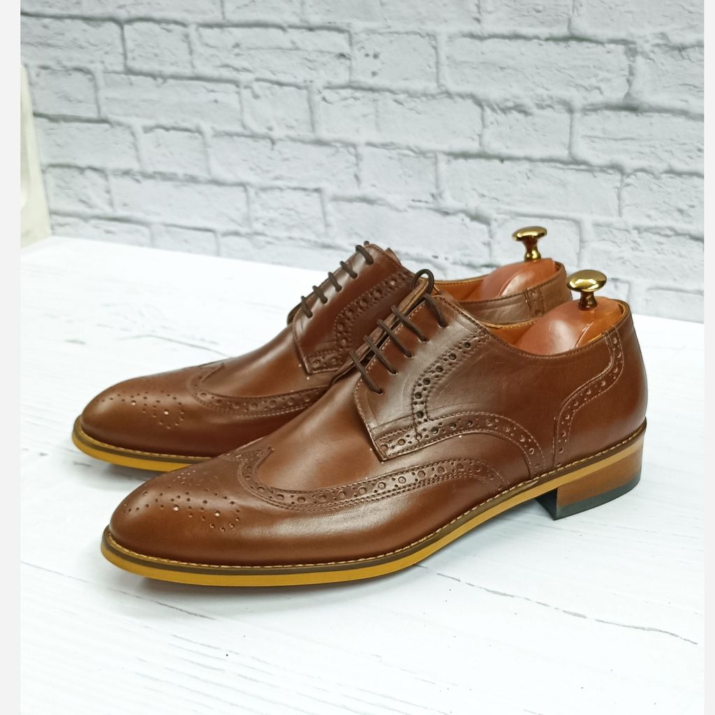 خرید انلاین کفش مردانه مجلسی چرم طبیعی مدل ویلسون قهوه ای 