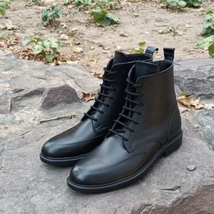 فروش اینترنتی نیم بوت مردانه اسپرت چرم طبیعی دست دوز مدل آلپ