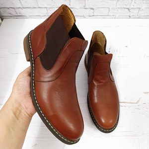 خرید اینترنتی نیم بوت مردانه چرم طبیعی مدل فیلیکس حراج تک سایز