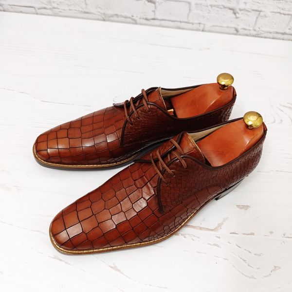 کفش مردانه زیره چرم طبیعی گاومیش مدل آریزونا تک سایز