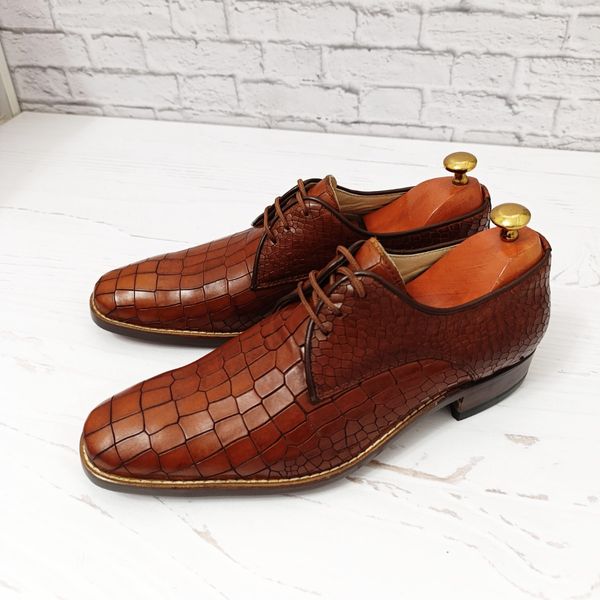 کفش مردانه زیره چرم طبیعی گاومیش مدل آریزونا تک سایز