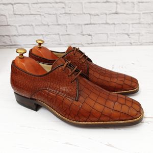 فروش اینترنتی کفش مردانه زیره چرم طبیعی گاومیش مدل آریزونا تک سایز