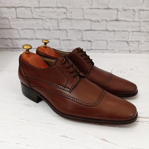 فروش اینترنتی کفش مردانه زیره چرم طبیعی گاومیش مدل ملبورن مشکی تک سایز