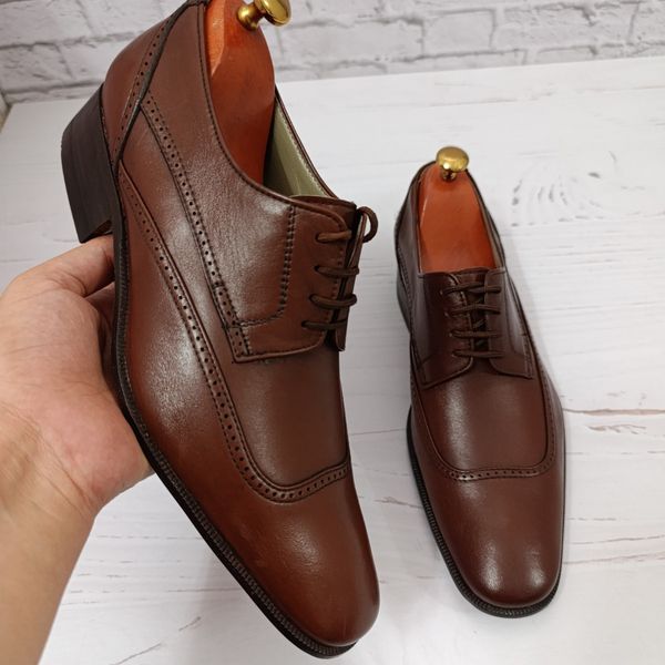 کفش مردانه زیره چرم طبیعی گاومیش مدل ملبورن مشکی تک سایز